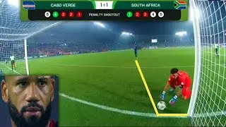 The Goalkeeper Scores 4 Penalty Kicks | South Africa vs Cape Verde