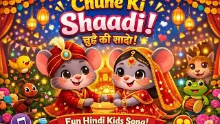 Mouse Wedding Song 🐭✨ | Popular Hindi Nursery Rhyme #ai #babysongs #toddlersongs