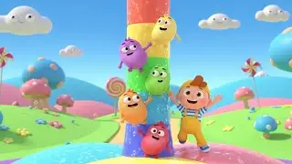 Fall Guys Wobbly Beans Bounced Off the Platform | Nursery Rhymes for Kids & Baby Songs