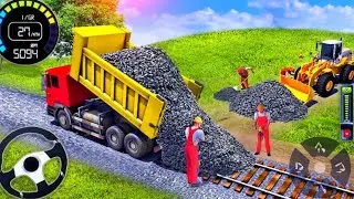 Railroad Builder Simulator 3D - Highway Excavator Construction JCB - Android GamePlay