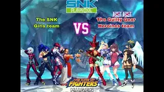 KOF MUGEN - The SNK Girls team VS The Guilty Gear Heroines team