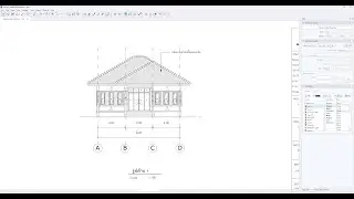 เขียนแบบก่อสร้างบ้านชั้นเดียวทรงปั้นหยา Layout SKetchup 2026 EP5 เขียนรูปด้าน