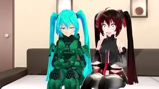 Miku Spartan and the Annoying Friend [MMD Vine]