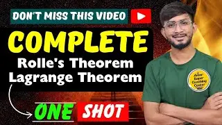 Rolle's Theorem & Lagrange Theorem One Shot Class। Auat & Jelet Math Free Class ✔। Abc Center Math