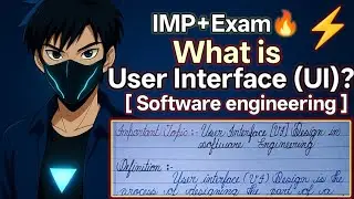 User Interface Design kya hota hai? | UI Design in Software Engineering | Full Explanation in Hindi.