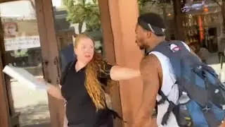 Dope district IRL dopes Friend Presses Multiple People almost Arrested & Tased BY Police