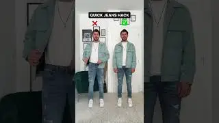Quick Jeans Hack #outfitideas #outfit #hacks #fashionideas #ootdguide #jeans #fashioninspiration