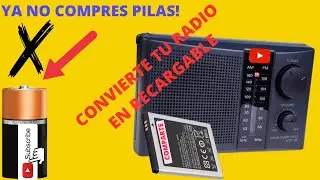 COMO CONVERTIR  RADIO DE PILA CONVENCIONAL A RECARGABLE