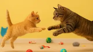 😻 Kittens Practicing Their Hunting Skills 🐱💥 Pounce Showdown #cat #kitten #viral #video #trending