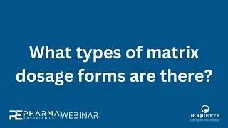 Matrix Dosage Forms