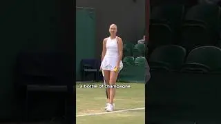 The Most Wimbledon Warning Ever 🤣🍾 #Wimbledon #Shorts
