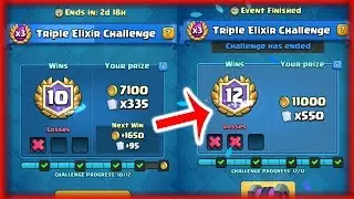 Triple Elixir Challenge - 12 Wins | Best Deck | Latest Event | Clash Royale