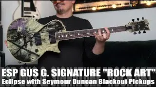The ESP Gus G. &ldquo;Rock Art&rdquo; is a unique Eclipse