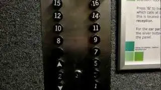 Vintage Otis traction elevator at Holiday Inn, Brighton