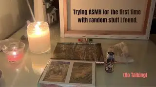 Trying ASMR for the first time - Lo-fi Crinkling, tapping + white noise (no talking)