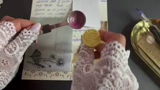 ASMR| Cartas bonitas Vintage | VINTAGE STYLE LETTER , penpal with me and relax CC: ESP, EN