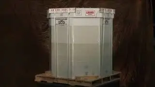 330 gallon EZ-DRAIN liquid bulk container system with EZ-VALVE evacuation.