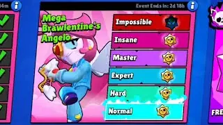 Brawl Stars, me trying to conquer (Mega Brawlentine's Angelo) with my Angelo, Brawlentine's event