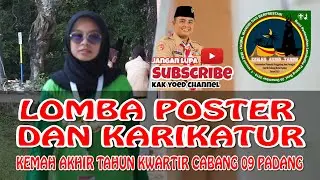 KREATIF SANGAT AKSI LOMBA POSTER DAN KARIKATUR DI  KEMAH AKHIR TAHUN KWARCAB PADANG 2019 - PART 1
