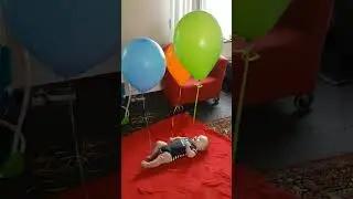 fun playing with balloon #blue #balloons #helium #challenge2018 #original