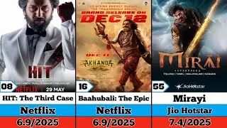 OTT RELEASE ALL TELUGU MOVIE  LIST (2025)|Mirayi|Akhanda 2|Hit The Third Case|Baahubali The Epic👊