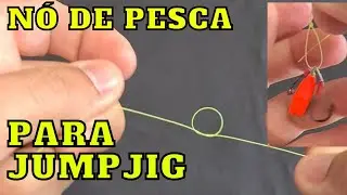 [PASSO A PASSO] COMO FAZER N&Oacute; DE PESCA PARA USAR JUMP JIG COM 2 SUPORTE HOOK - SEM SNAP