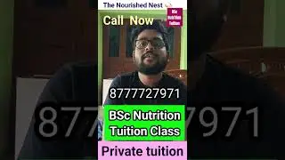 Private Tuition for Bsc Nutrition|| Nutrition Honours tuition @TheNourishedNest_Y #cu #nutritions