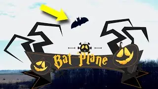 The RC BAT PLANE - Maiden Flight & Crash - Happy Halloween
