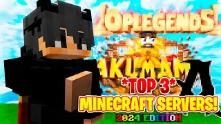 TOP 3 MINECRAFT SERVERS TO PLAY IN 2024!