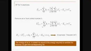 Koopmans' theorem - Part 1