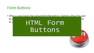 HTML: HTML Form Buttons