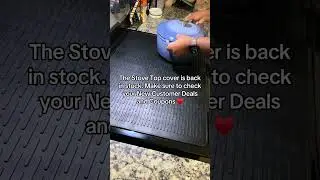 Easy Clean & Roll Storage Stove Cover #stovetopcover #fok #kitchen