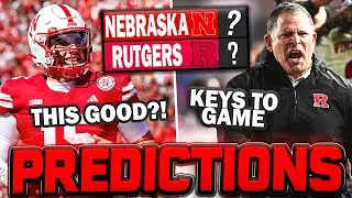 Nebraska vs Rutgers PREDICTIONS! | The KEY to STOP Rutgers & HUGE X-Factors for Schiano vs Rhule