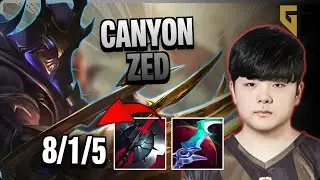 GEN Canyon JUNGLE Zed vs Lee Sin | 15.6