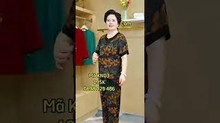 V&ecirc; lại m&atilde; KN03 đồ bộ trung ni&ecirc;n cho mẹ mặc nh&agrave; #dobochome #đồbộtrungni&ecirc;n