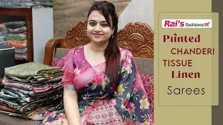 Printed Chanderi Tissue Linen Sarees Collection (16RSQ)