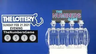Evening Numbers Game Drawing: Sunday, February 21, 2021