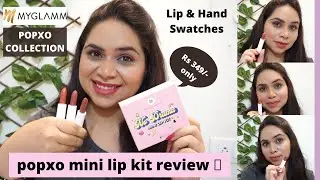 POPxo Makeup Mini Lip Kit Swatches & Review|3 Matte Lipsticks Under Rs350/-|Tried and Tested: EP02