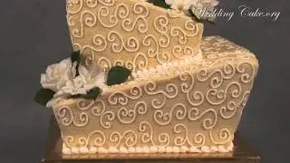 Square Wedding Cakes | Ivory Wedding Cakes | Extreme Passion
