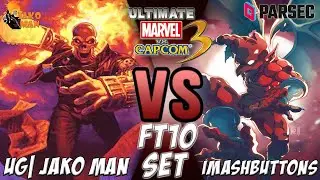 UMVC3 Parsec FT10 Set - UG| Jako Man VS imashbuttons