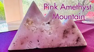 💗 Gorgeous Pink Amethyst Crystal Mountain-Pink Amethyst is a crystal of Divine Love 💗