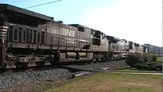 Norfolk Southern G5A SB w/ Extra Power & Cool Crew! Austell,Ga 07-06-2010&copy; (16x9)