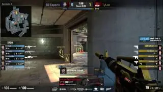 Scream's Ace with M4A1-S on Overpass vs Tyloo