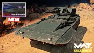 T-15 Barbaris 🇷🇺 Review & Gameplay New Missile Carrier Free Battle Pass 🔥 MWT Tank Battles