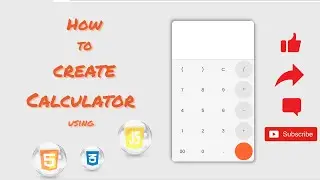 How to create Calculator using Html CSS Java-script || Creating calculator using html css javascript