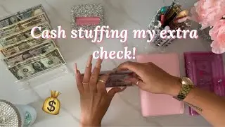Cash envelope stuffing | sinking funds | July paycheck #5 (extra check)
