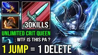 UNLIMITED CRIT QUEEN 1 Jump = 1 Delete 1K GPM Max Crit Hit Like a Truck Phantom Assassin Dota 2