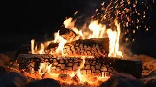 fireplace 4k 1 hour  🔥  Relaxing Fire Sounds for Sleep, Study & Chill