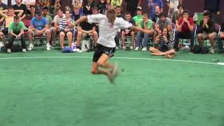 Norek (Arek ﻿Dudzinski) Final Routine Footbag Worlds 2010