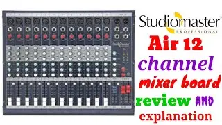 Studio master Air 12 channel mixer details in telugu | price and review | dj mixer